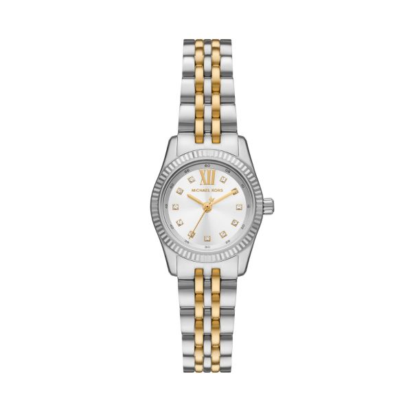 Michael Kors Damen-Uhr Lexington Analog Quarz Edelstahl-Band