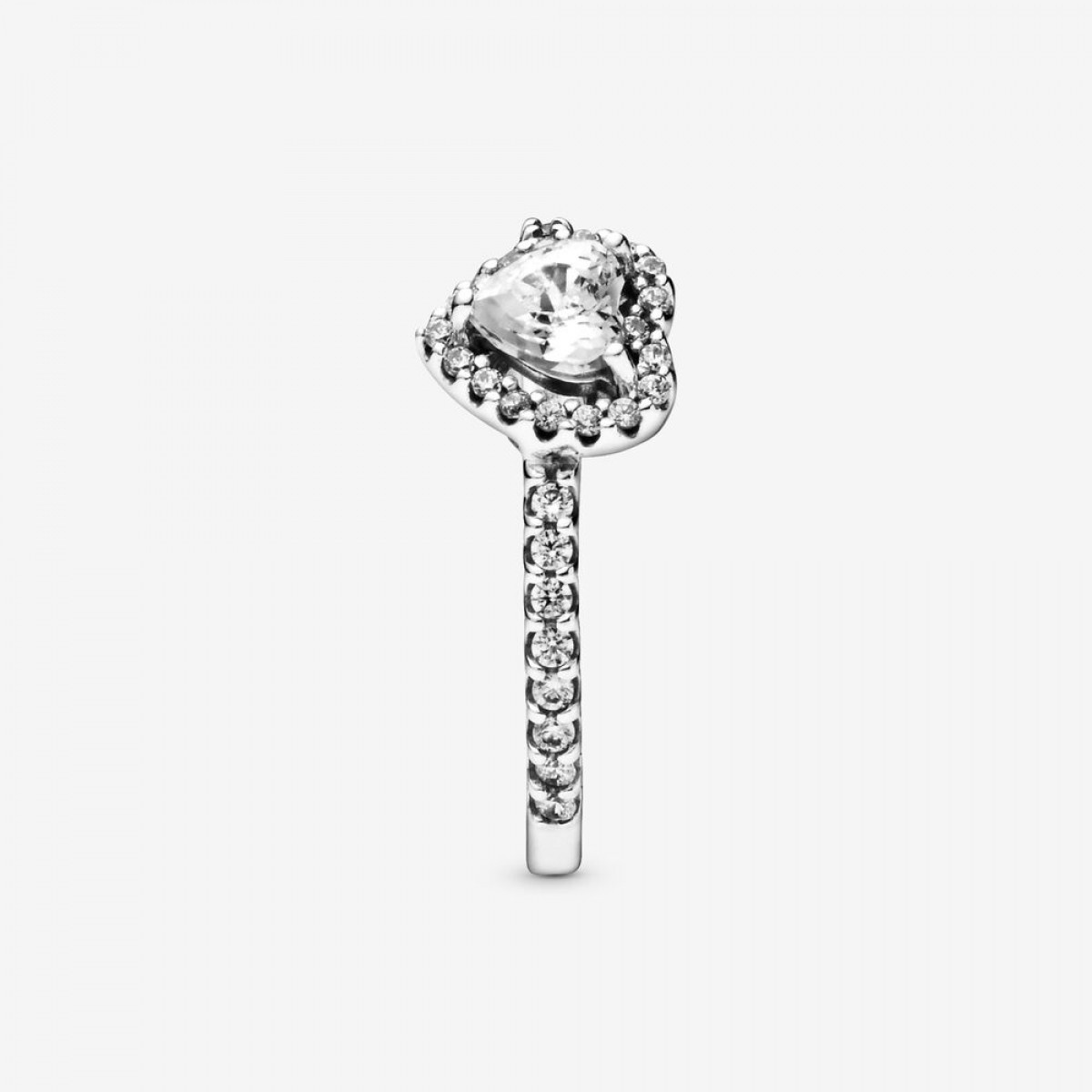 Pandora 198421c01 Ring Damen Erhabenes Herz Silber