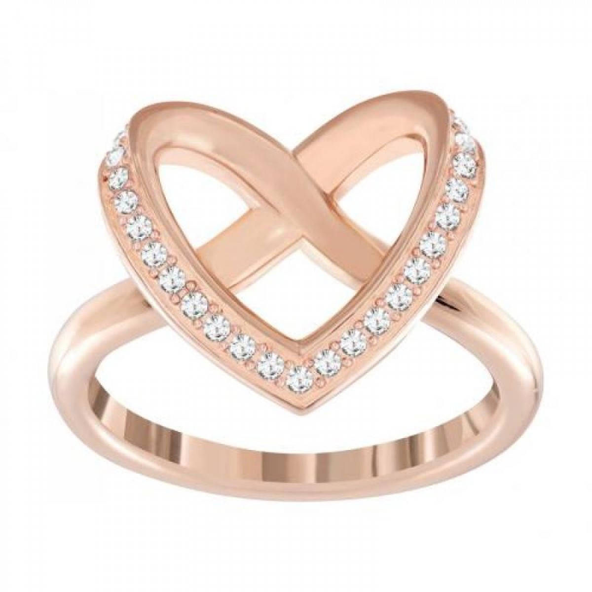 Swarovski 5113590 Ring Damen Cupidon Herz Rose Ton Gr