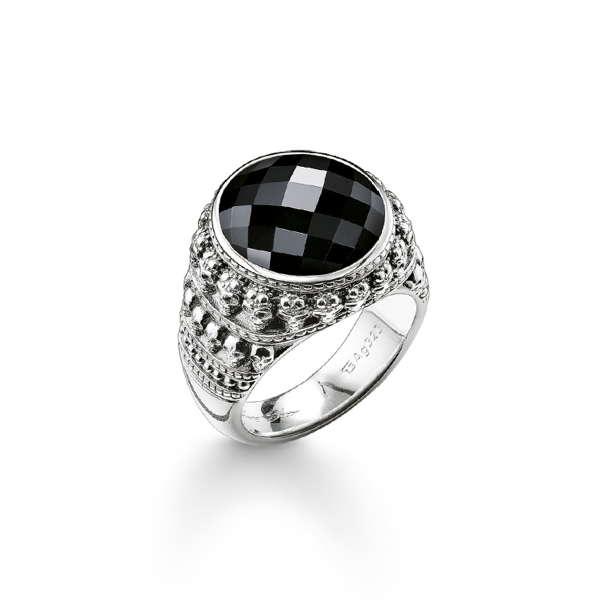 Thomas Sabo Tr2005 024 11 Ring Herren Totenkopf Onyx