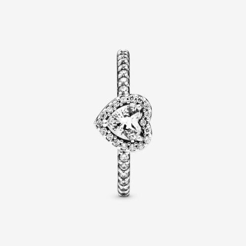 Pandora 198421c01 Ring Damen Erhabenes Herz Silber