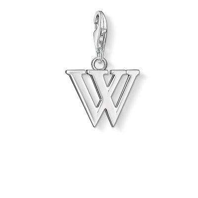 Thomas Sabo 0197-001-12 Charm-Anhänger Buchstabe W Sterling-Silber