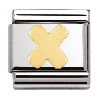 Nomination 030101/24 Charm Classic Gold Buchstabe X