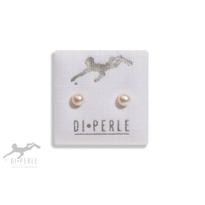 Di Perle Ohrstecker Damen Süßwasser-Zuchtperle 5 mm Silber 06502110