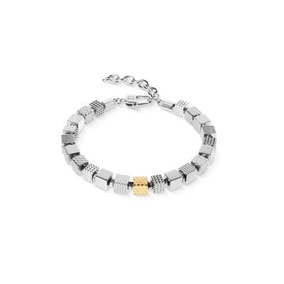 Coeur de Lion Armband Herren Graphic Relief Edelstahl 0924/30-1716
