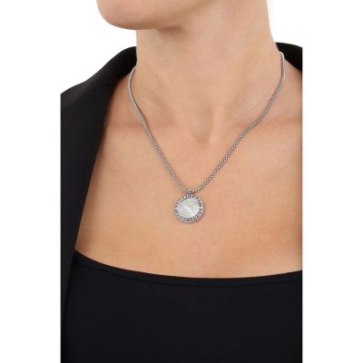 Joop! Halskette mit Anhänger Damen Perlmutt Zirkonia Silber 2039775