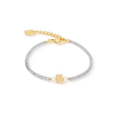 Coeur de Lion Armband Edge and Grace Edelstahl Gold-Ton 1138/30-1716
