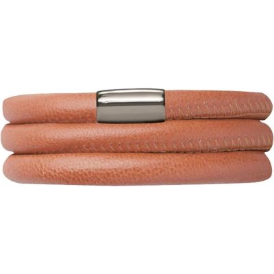 Endless 12110 Leder-Armband Coral Triple Silber Edelstahl 60 cm