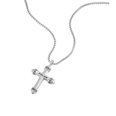 Police Halskette mit Anhänger Herren Crossrange Edelstahl PEAGN0078901