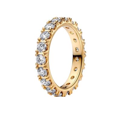 Pandora 160050C01 Ring Damen Funkelnde Reihe Ewigkeit 14k Vergoldet