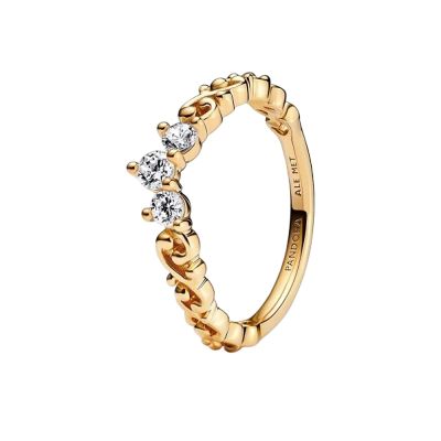 Pandora 162232C01 Diadem-Ring Damen Königlicher Wirbel 14k Vergoldet
