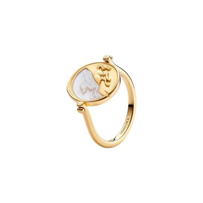 Pandora Me Ring Wendbar Pegasus 14 Karat Vergoldet 164812C01