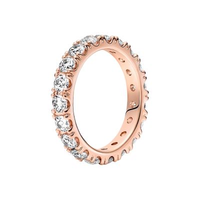 Pandora 180050C01 Ewigkeits-Ring Damen Funkelnde Reihe 14k Rosé Vergoldet
