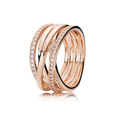 Pandora Rose 180919CZ Ring Funkelnde Bänder