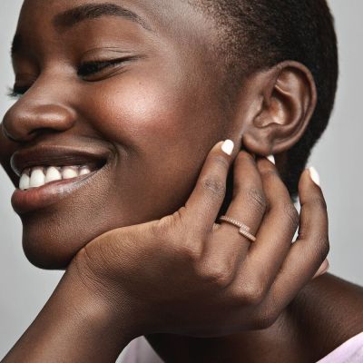 Pandora Ring Damen Funkelnd Überlappend Zirkonia Rosé 189491C01
