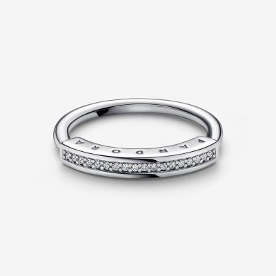 Pandora 192283C01 Ring Damen Signature I-D Pavé Sterling-Silber Gr. 54
