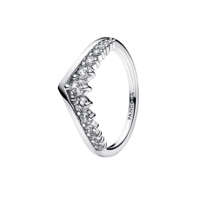 Pandora 192320C01 Ring Damen Timeless Wishbone Schwebender Pavé Silber Gr. 52