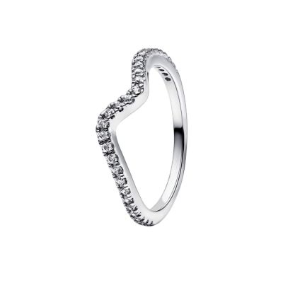 Pandora 192539C01 Ring Damen Funkelnde Welle Zirkonia Sterling-Silber
