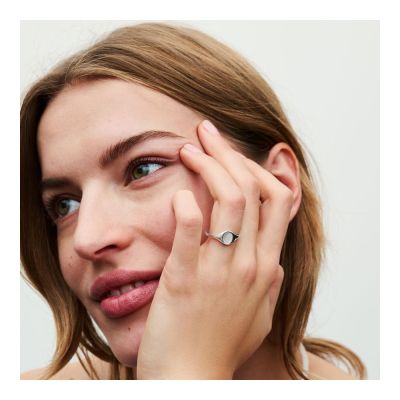 Pandora 193093C00 Siegelring Damen Gravierbar Sterling-Silber