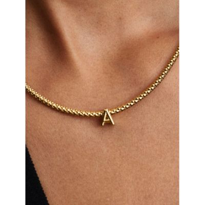 Pandora Charm Damen Buchstabe A Alphabet 14 Karat Vergoldet 763947C00