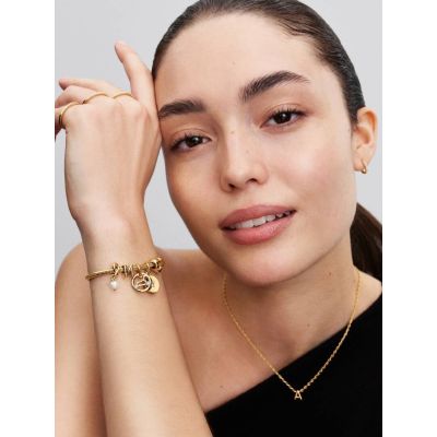  Pandora Charm-Anhänger Perle Ewigkeitskreis Juni Vergoldet 763462C06