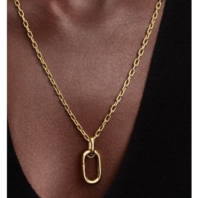 Pandora Me Halskette Glied Aufklappbar 14K Vergoldet 70 cm 364083C00