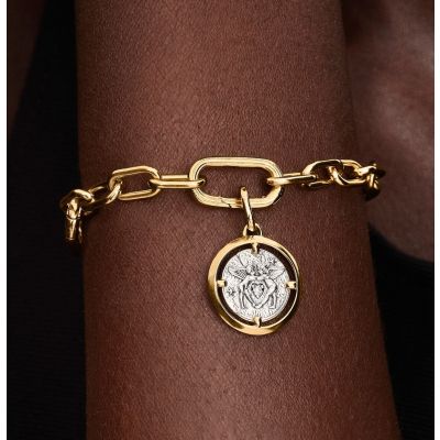 Pandora Me Medaillon-Charm Amor 14 Karat Vergoldet Silber 764088C01