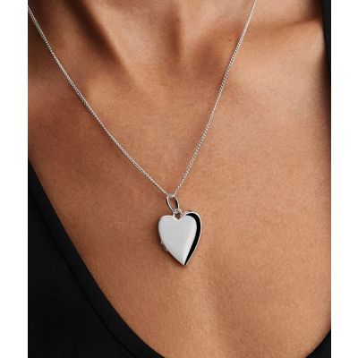 Pandora Anhänger Damen Herz Aufklappbar Sterling-Silber 394013C01