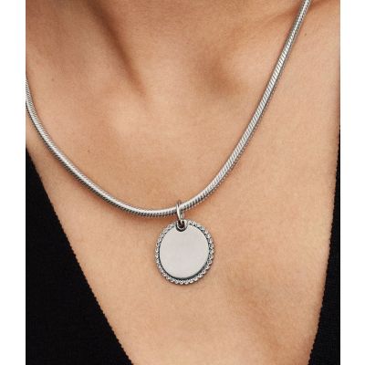 Pandora Anhänger Damen Rund Zirkonia Sterling-Silber 394007C01