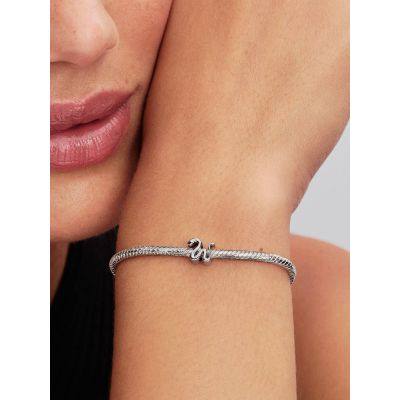 Pandora Mini-Charm Damen Kraftvolle Schlange Sterling-Silber 794520C00