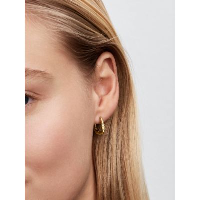 Pandora Essence Creolen Steinbesetzt Zirkonia 14K Vergoldet 264663C01