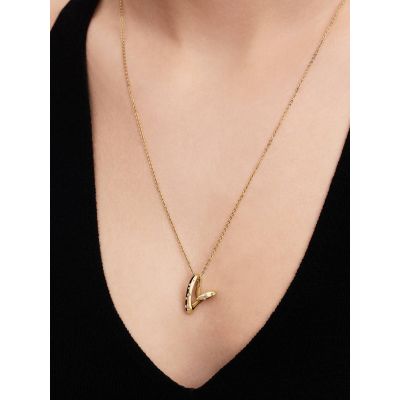 Pandora Essence Halskette-Anhänger Herz 14K Vergoldet 60 cm 364669C01