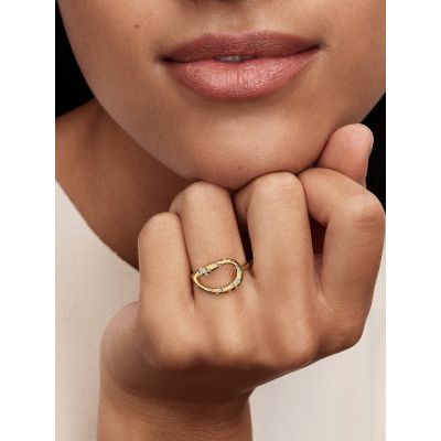 Pandora Essence Ring Organisch Geformt 14K Vergoldet 164676C01