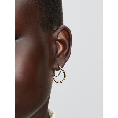 Pandora Essence Creolen Organisch Geformt Silber Vergoldet 264657C00