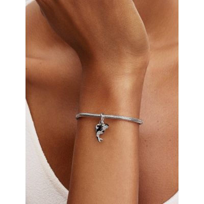 Pandora Charm-Anhänger Damen Orca Zirkonia Sterling-Silber 794683C01