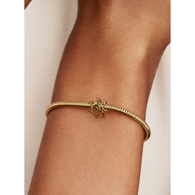 Pandora Charm Damen Offene Sonne 14 Karat Vergoldet 764625C01