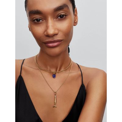 Pandora Charm-Anhänger Damen Beweglicher Fisch 14K Vergoldet 764686C01