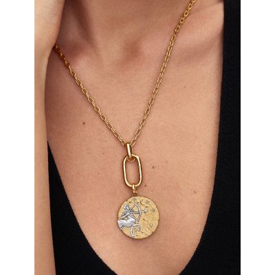 Pandora Me Medaillon-Charm Groß Schütze 14 Karat Vergoldet 764995C01