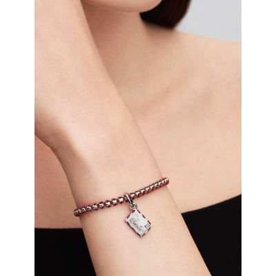 Pandora Charm-Anhänger Weihnachtsmann-Brief Sterling-Silber 795065C01