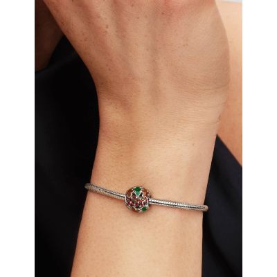 Pandora Charm Weihnachtsfreude Offen Gearbeitet Platinbeschichtet 735064C01