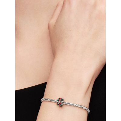 Pandora Charm Weihnachtliche Stechpalme Platinbeschichtet 734974C01
