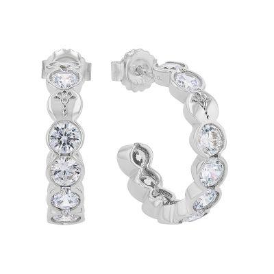 Joop! Creolen Damen Signé-Prägung Zirkonia Sterlingsilber 2038915