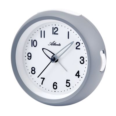 Atlanta Wecker Grau Licht-Sensor Analog Quarz 03-2133-4