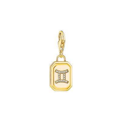 Thomas Sabo Charm-Anhänger Sternzeichen Zwilling Vergoldet 2157-414-39