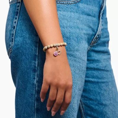 Thomas Sabo Charm-Anhänger Damen Herz Zirkonia Weiß Silber 2203-051-14