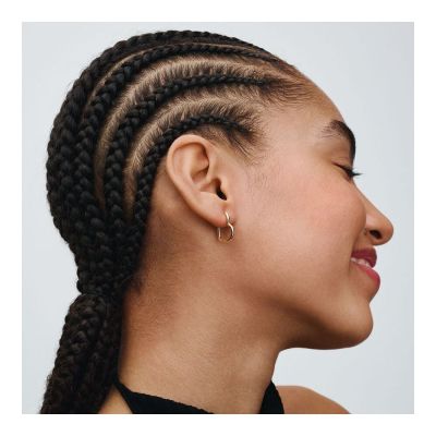 Pandora Ohrringe Damen Asymmetrisches Herz Vergoldet