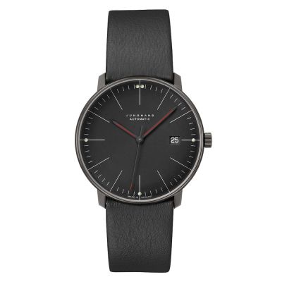 Junghans 27/4308.02 Herren-Uhr Max Bill Automatic Bauhaus Leder-Armband