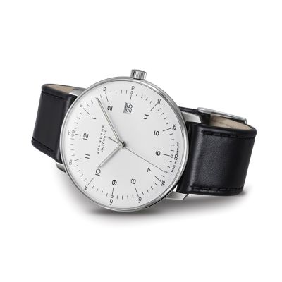 Junghans 27/4700.02 Herren-Uhr Max Bill Analog Automatik mit Leder-Armband