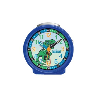 Scout Jungen-Wecker Blue Dino Grün Analog Quarz 280001063