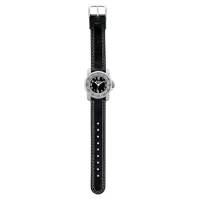 Scout 280376033 Jungen-Uhr Lernuhr Action Boys Schwarz Analog Quarz